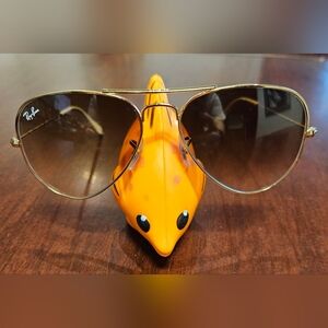 Rayban Aviators Gradient Gold Frame Sunglasses Brown Lense